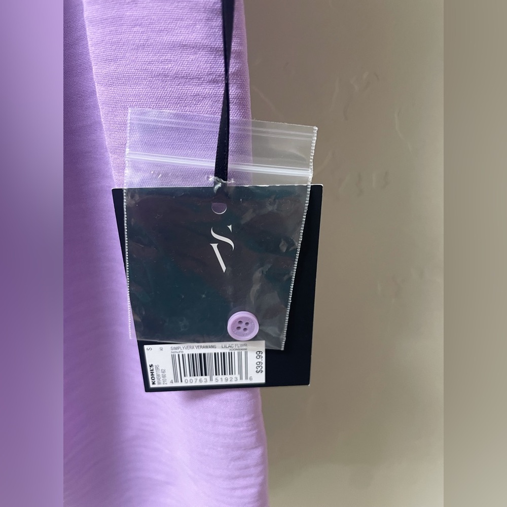 Simply Vera Vera Wang Lavender Sleeveless Blouse - Picture 4 of 7